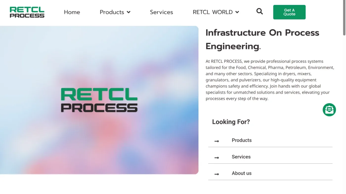 Announcing the Launch of RETCL PROCESS’s New Website