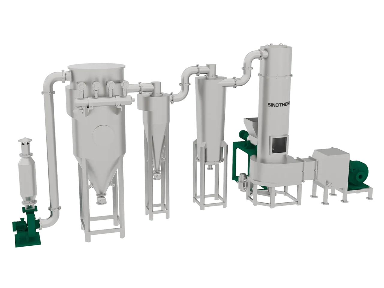 spin flash dryer starch drying
