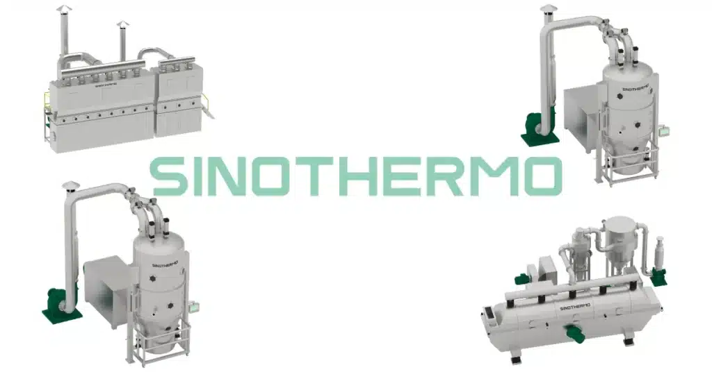 Types of fluid bed dryers