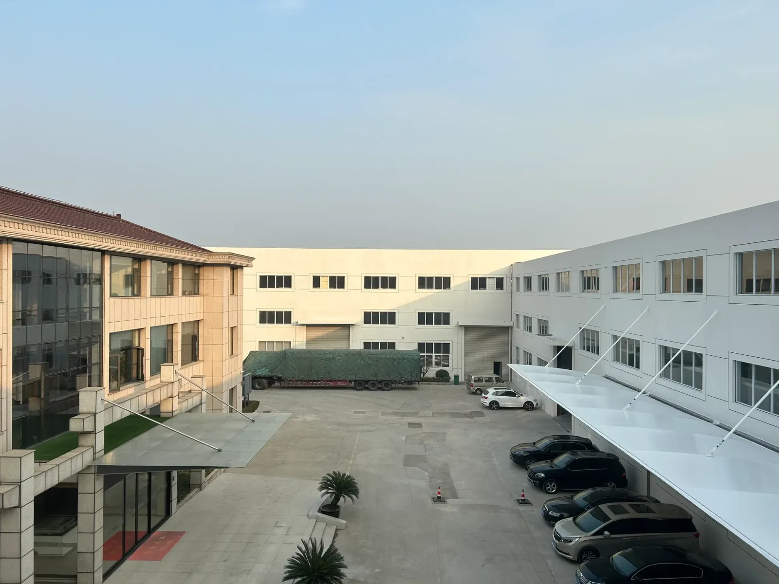 Aerial panorama of the SINOTHERMO manufacturing plant in Changzhou, China