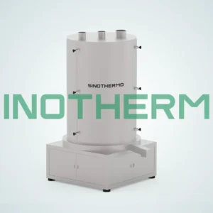 Hình ảnh Máy sấy rung xoắn ốc SINOTHERMO, một loại máy công nghiệp được thiết kế để sấy khô vật liệu hiệu quả thông qua công nghệ rung xoắn ốc.