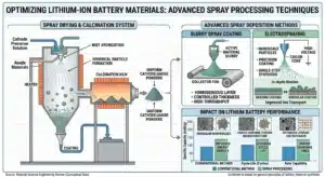Spray Processing in Lithium Battery Materials